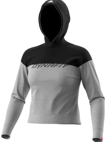 DYNAFIT Funktionshoodie "DRIRELEASE" in Grau/ Schwarz