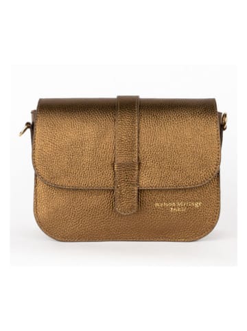 maison héritage PARIS Leder-Umhängetasche "Monica" in Gold - (B)25 x (H)16 x (T)9 cm
