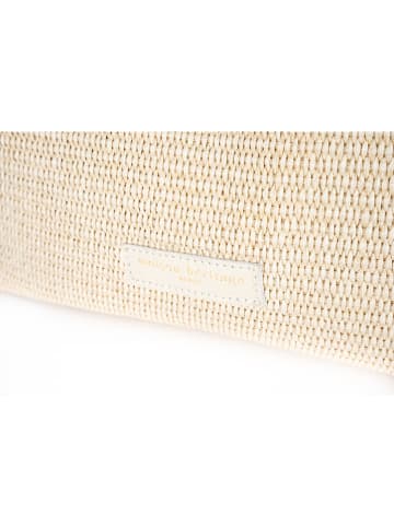 maison héritage PARIS Leren shopper "Ceto" beige - (B)48 x (H)30 x (D)10 cm