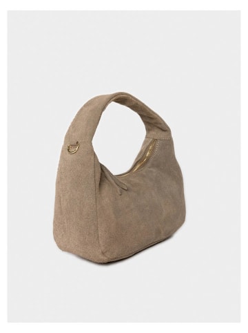maison héritage PARIS Leder-Henkeltasche "Gisor Suede" in Beige - (B)29 x (H)20 x (T)10 cm
