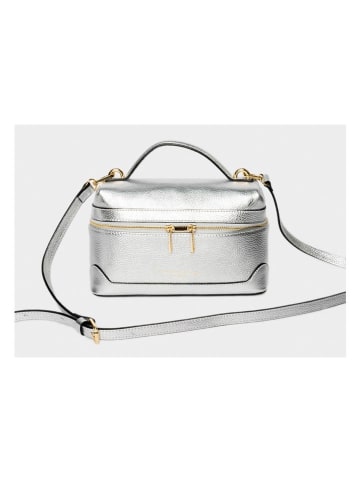 maison héritage PARIS Leder-Umhängetasche "Grand Simos" in Silber - (B)25 x (H)22 x (T)10 cm