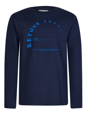 Retour Longsleeve "Abel" in Dunkelblau