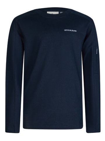 Retour Longsleeve "Josh" in Dunkelblau