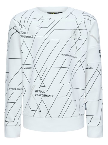Retour Sweatshirt "Skill" in Weiß