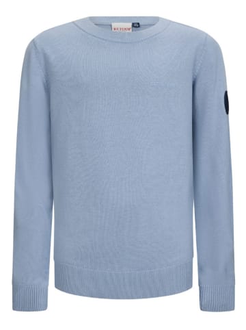 Retour Pullover "Fedde" in Hellblau