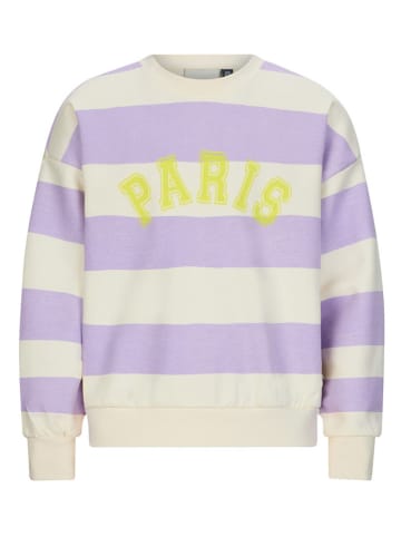 Retour Sweatshirt "Annecy" in Lila/ Creme