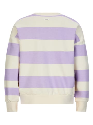 Retour Sweatshirt "Annecy" in Lila/ Creme