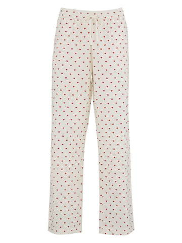 Becksöndergaard Pyjama in Creme/ Rot