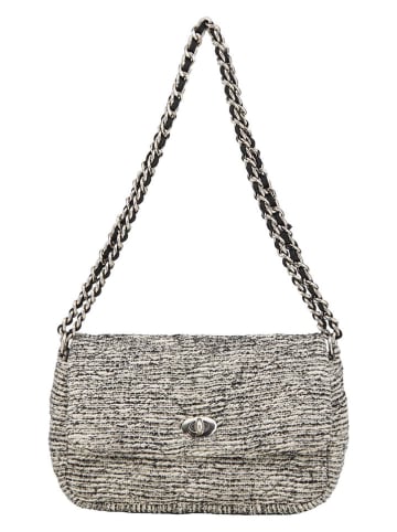 Becksöndergaard Schultertasche "Dew Hollis" in Weiß/ Schwarz - (B)26 x (H)16 cm