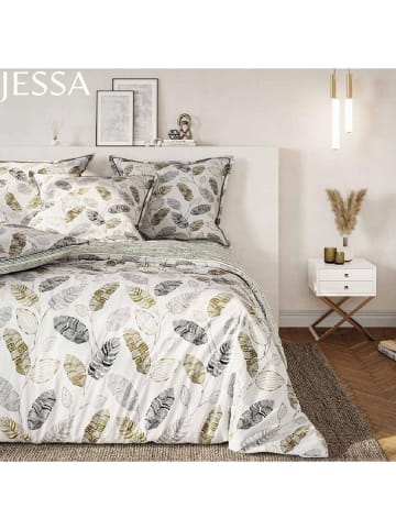 Passion dElly Komplet pościeli "Jessa" w kolorze kremowo-zielonym