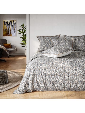 Passion dElly Beddengoedset "Marga" lichtbruin/donkerblauw