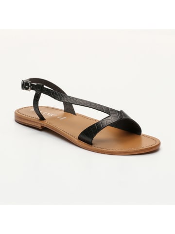 CALANK Leren sandalen zwart