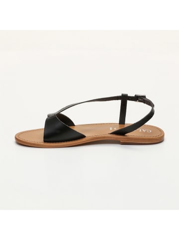 CALANK Leder-Sandalen in Schwarz