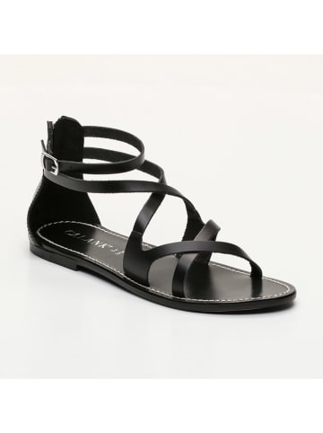 CALANK Leren sandalen zwart