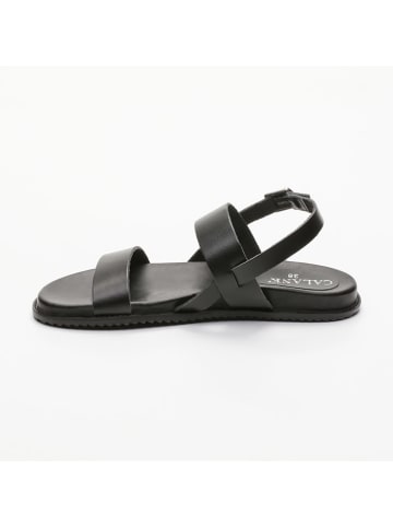 CALANK Leder-Sandalen in Schwarz