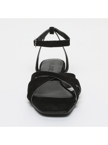 CALANK Leder-Sandalen in Schwarz