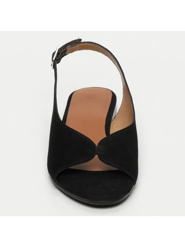 CALANK Leder-Sandalen in Schwarz