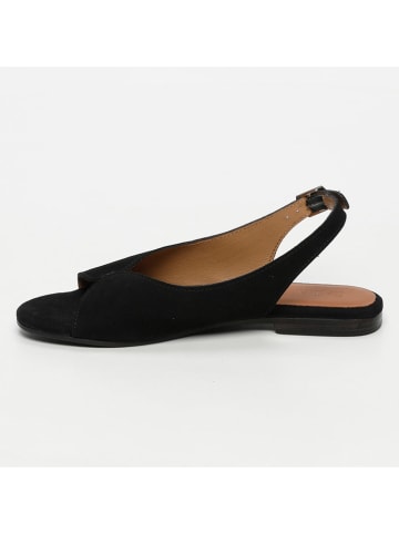 CALANK Leder-Sandalen in Schwarz