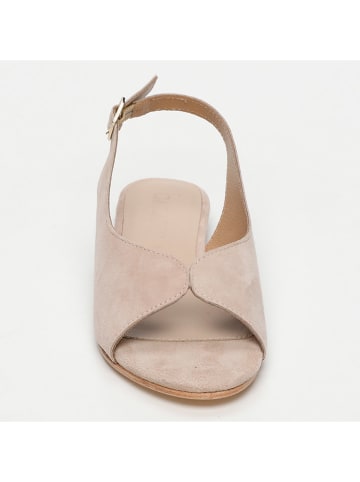 CALANK Leren sandalen beige