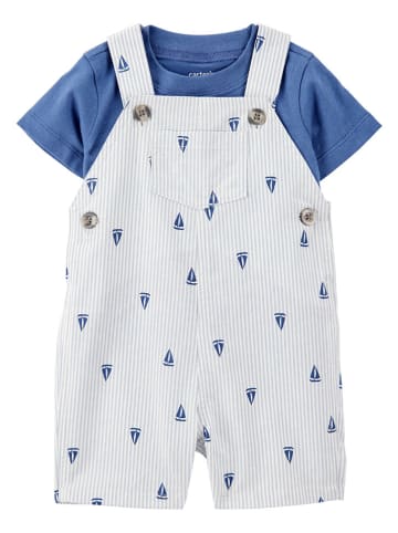 carter's 2tlg. Outfit in Weiß/ Blau