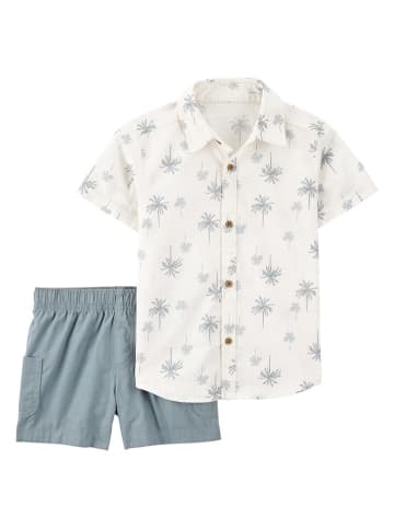 carter's 2tlg. Outfit in Weiß/ Blau