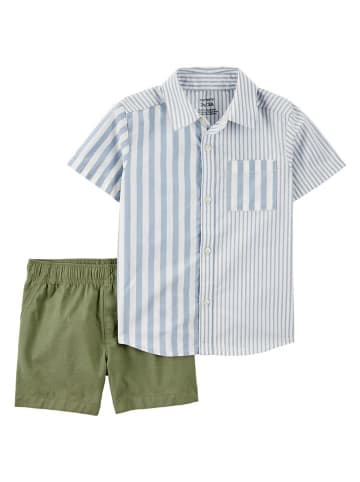 carter's 2tlg. Outfit in Hellblau/ Khaki