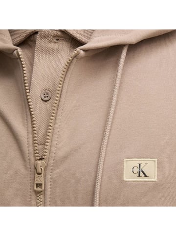 Calvin Klein Sweatjacke in Beige