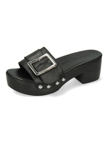 MELVIN & HAMILTON Leren slippers "Layla" zwart