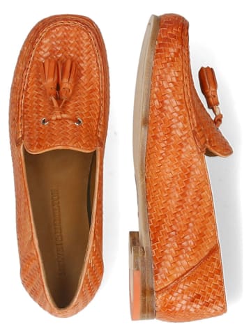 MELVIN & HAMILTON Skórzane slippersy "Thea" w kolorze pomarańczowym