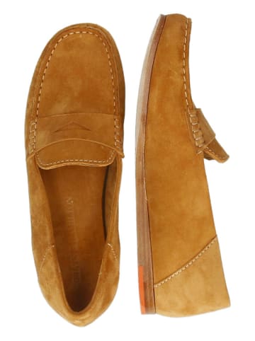 MELVIN & HAMILTON Leder-Slipper "Thea" in Hellbraun