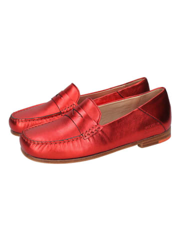 MELVIN & HAMILTON Leren instappers "Thea" rood