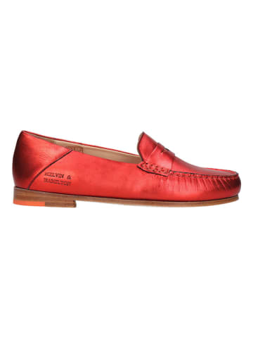 MELVIN & HAMILTON Leren instappers "Thea" rood