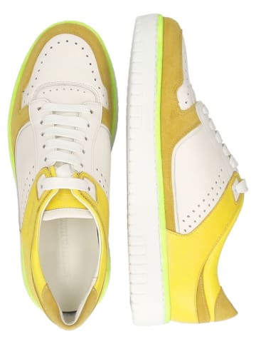 MELVIN & HAMILTON Leder-Sneakers "Adele" in Gelb/ Weiß