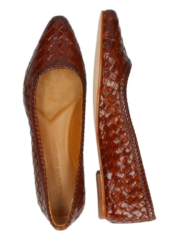 MELVIN & HAMILTON Leder-Ballerinas "Alexa" in Braun