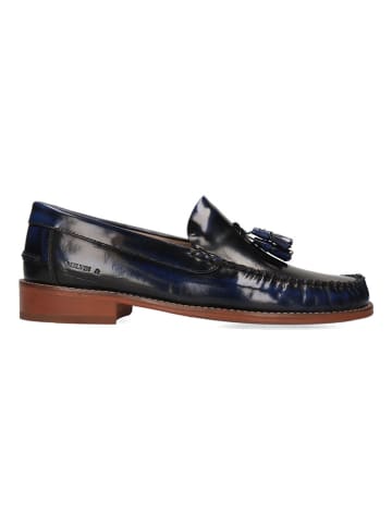 MELVIN & HAMILTON Leder-Mokassins "Edward" in Dunkelblau