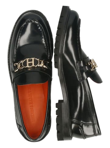 MELVIN & HAMILTON Leder-Mokassins "Regine" in Schwarz