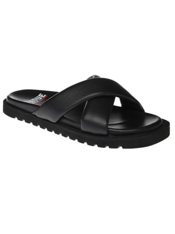 Cinque Leder-Pantoletten "Sofia Nappa" in Schwarz