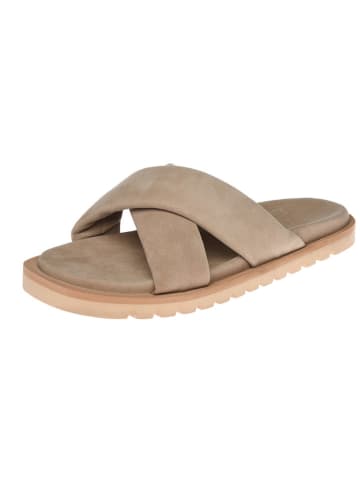 Cinque Leder-Pantoletten "Sofia Goat" in Beige