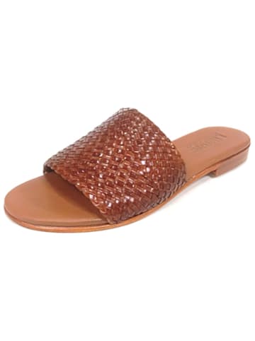 Cinque Leren slippers "Silvia Infant" lichtbruin