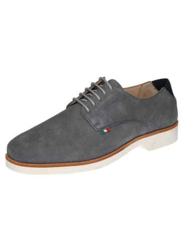 Cinque Leder-Schnürschuhe "Giorgio" in Grau