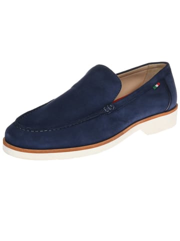 Cinque Leren mocassins "Salvatore" donkerblauw