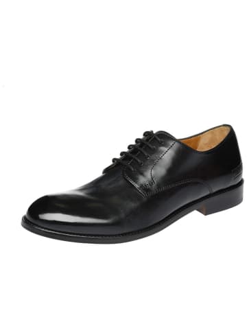 Cinque Leder-Schnürschuhe "Leonardo" in Schwarz