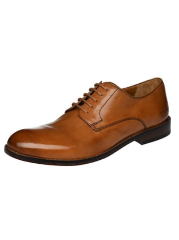 Cinque Leder-Schnürschuhe "Leonardo" in Hellbraun