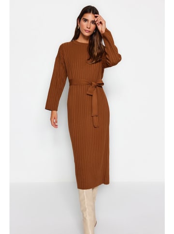 trendyol Gebreide jurk bruin