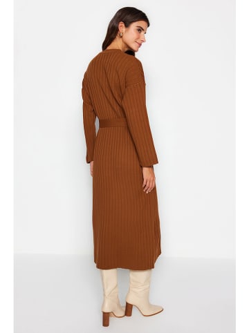 trendyol Gebreide jurk bruin