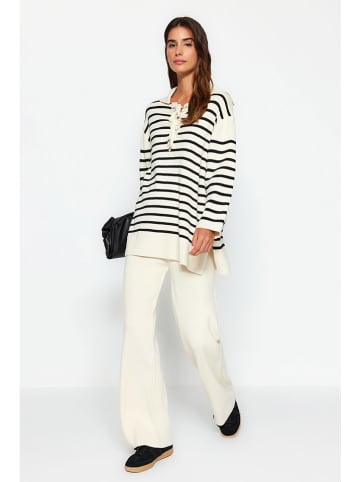 trendyol 2tlg. Outfit in Creme/ Schwarz