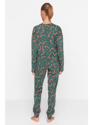 trendyol Pyjama groen/rood
