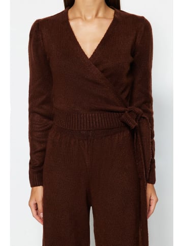 trendyol 2-delige outfit donkerbruin