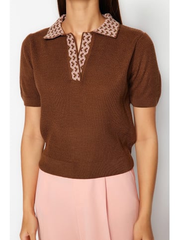 trendyol Bluse in Hellbraun/ Beige
