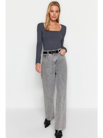 trendyol Longsleeve in Anthrazit